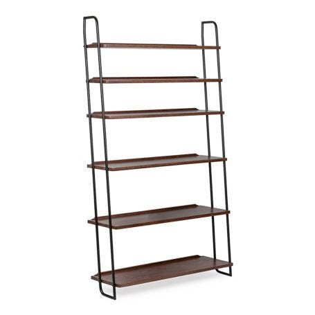 Brunel Lean To Shelves Dark Wood