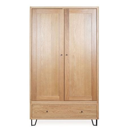 Brunel Double Wardrobe Oak