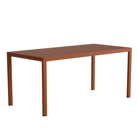 Eos Outdoor Rectangular Table Rust