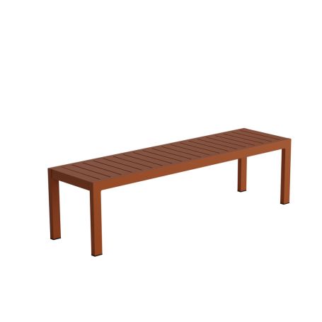 Eos Outdoor Bench Rust
