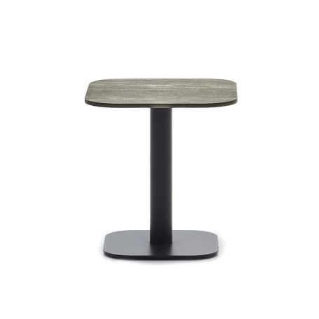 Kodo Outdoor Side Table Fossil Grey Ceramic Flint Top