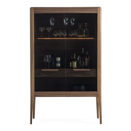 Atlante Bar Unit Canaletta Walnut