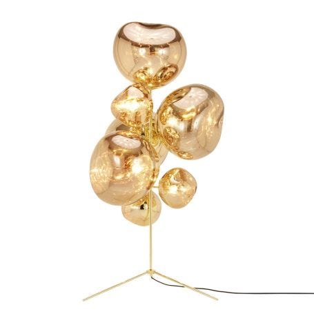 Melt Floor Lamp Chandelier Gold 
