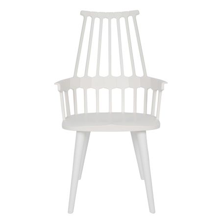 Comback Chair in White - Front View