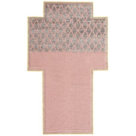 Mangas Rhombus Rug Pink