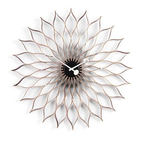 Sunflower Birch Wall Clock