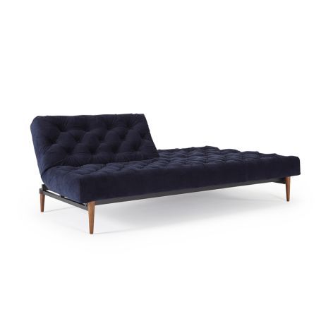 40 Winks Sofa Bed Velvet Dark Blue