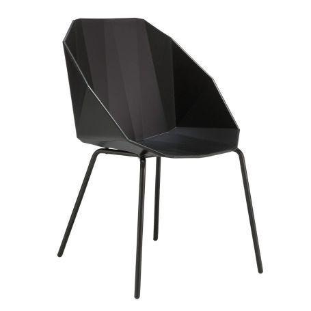Rocher Dining Chair Black/Black Legs