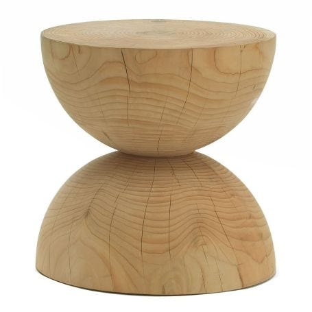 Clessidra Cedar Stool