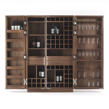 Cambusa Wine Cabinet Walnut
