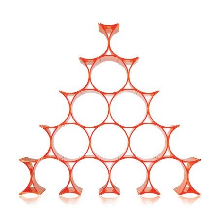 Infinity Bottle Rack Orange