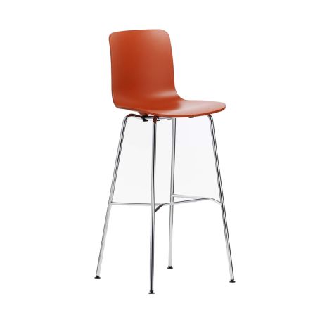HAL RE Bar Stool High Brick Shell Chrome Base