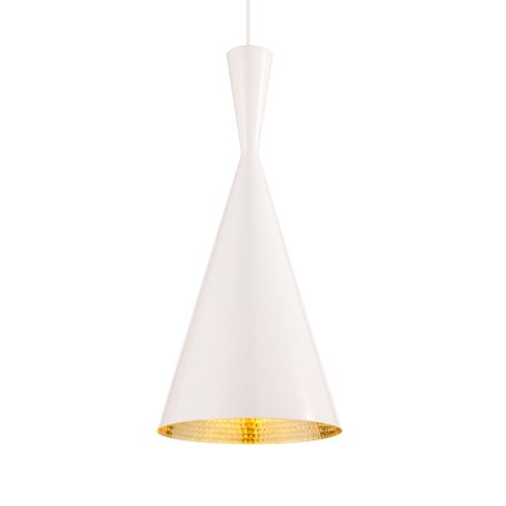 Beat Tall Pendant Light White