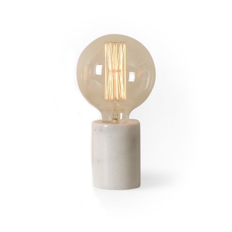 Bristol Table Lamp White Marble 