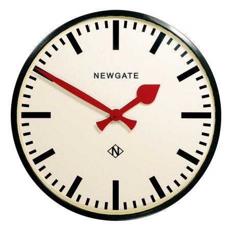 Putney Black Wall Clock