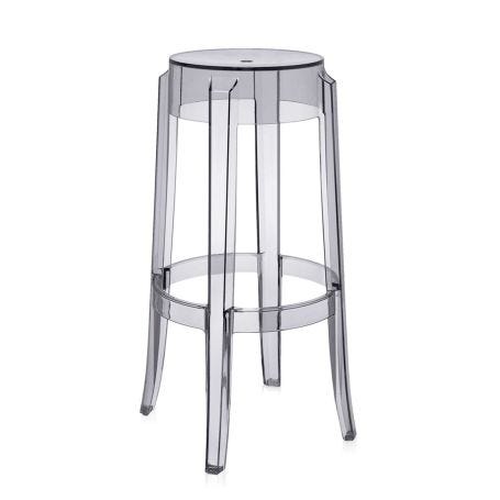 Charles Ghost Bar Stool Smoke Grey *Min Qty 2* 