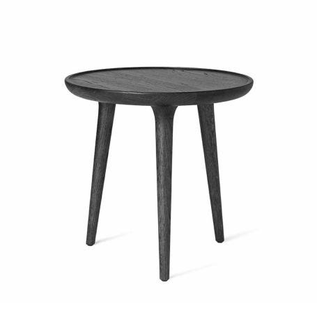 Accent Side Table Black Stained Oak