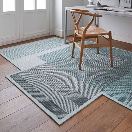 Canevas Geo Rug Green