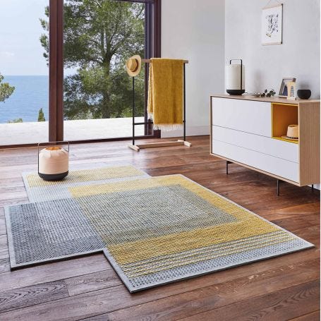 Canevas Geo Rug Grey