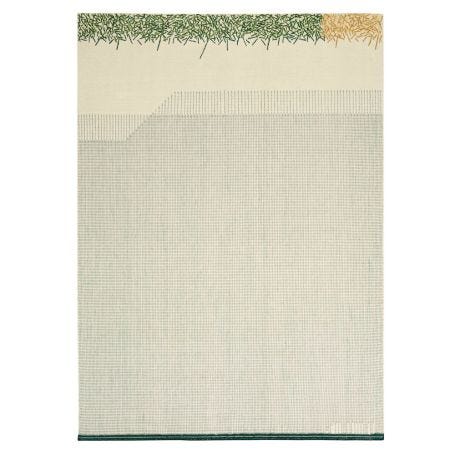 Backstitch Calm Rug Green
