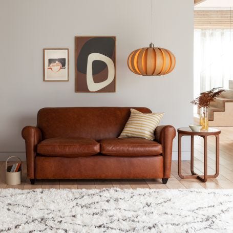 Barrington II 2-Seater Sofa Tan Leather