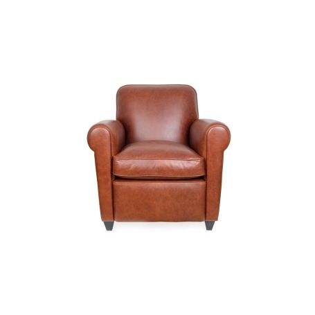 Barrington II Club Chair Tan Leather