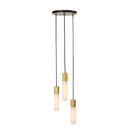 Basalt Triple Pendant Light