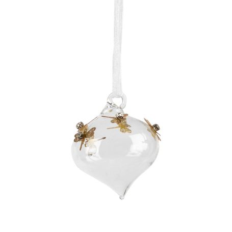 Clear Dragonfly Sultan Decoration Small 4cm