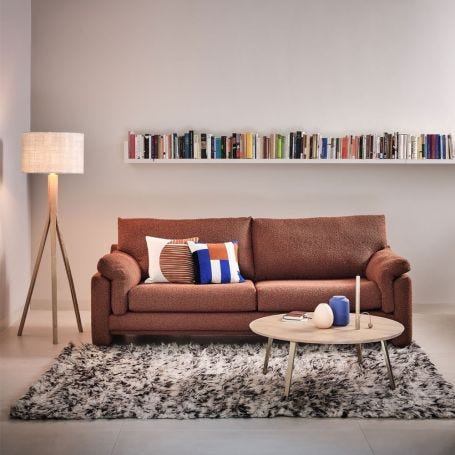 Baxter Wooden Floor Lamp with Shade