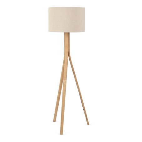 Baxter Wooden Floor Lamp with Shade