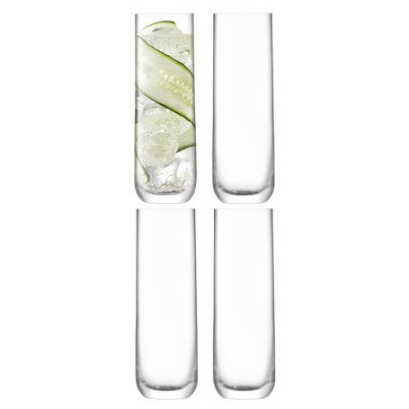 Borough Highball Glass 420ml Clear x4