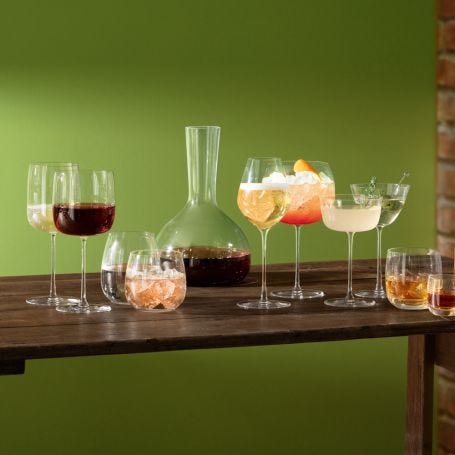 Borough Martini Glass 195ml Clear x 4