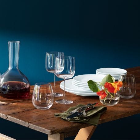 Borough White Wine Glass 380ml Clear x 4