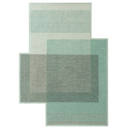 Canevas Geo Rug Green