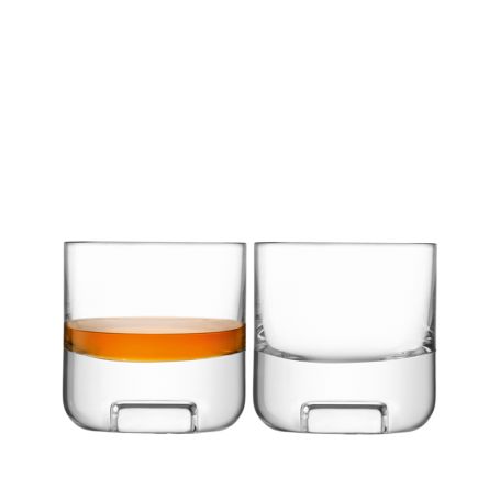 Cask Whisky Tumbler Glass Clear Set of 2