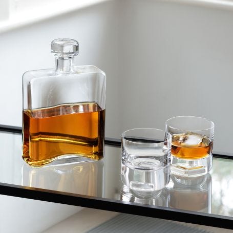 Cask Whisky Tumbler Glass Clear Set of 2