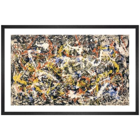 Convergence by Jackson Pollock Framed Print