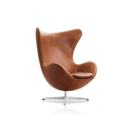 Egg Chair in Walnut Grace Leather