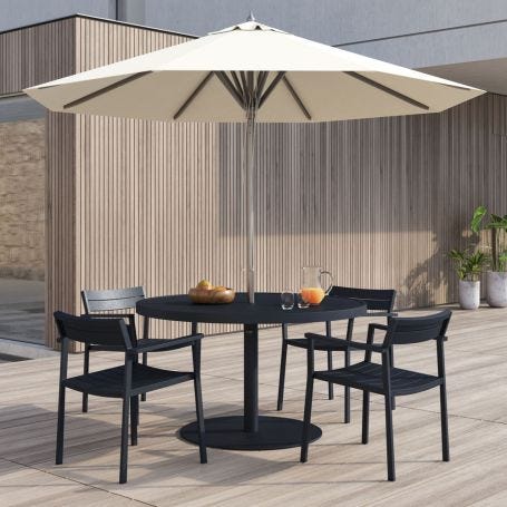 Eos Pedestal Circular Outdoor Dining Table