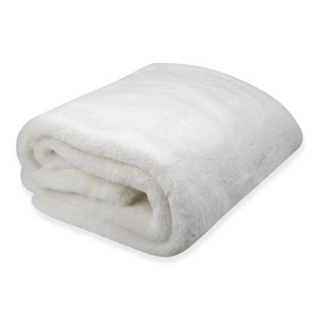 Faux Fur Throw Cream 130 x 180cm