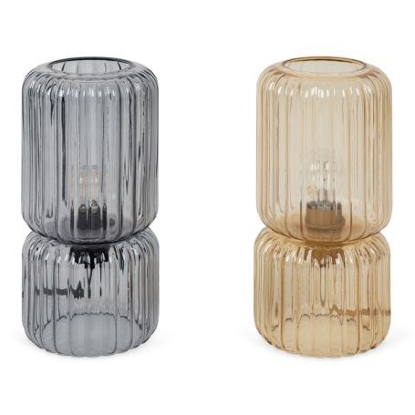 Holbeck Ribbed Glass Table Lamp
