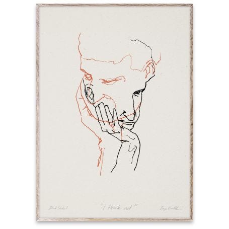 I Think Not 02 by Børge Bredenbekk 30 x 40cm Print