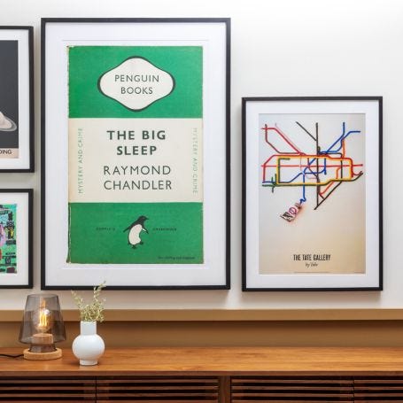 Tate Gallery by tube, 1986 by David Booth Framed Print