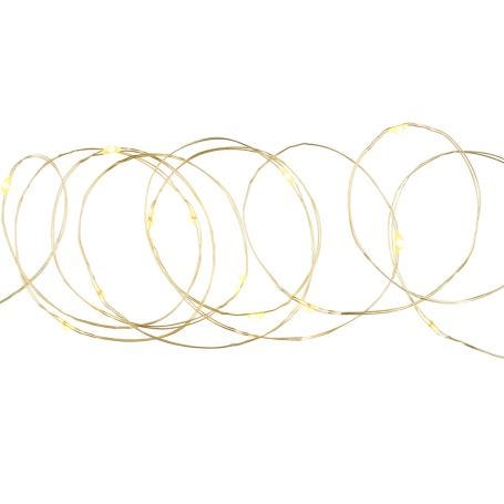 Knirke lights with gold wire