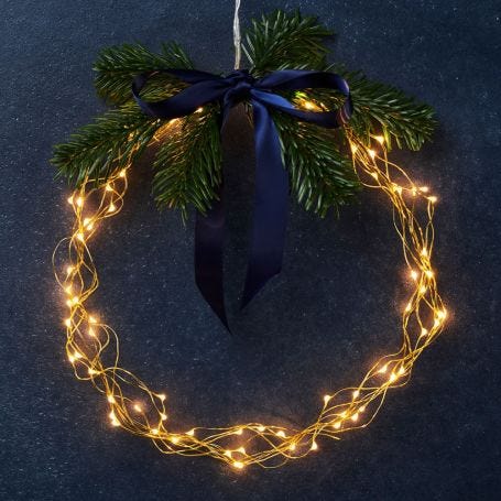 Knirke 40 LED Indoor String Lights Gold Cable 390cm