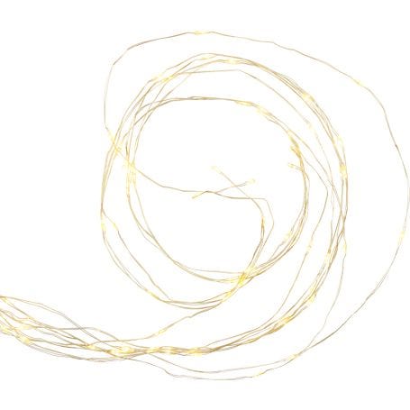 Knirke 40 LED Indoor String Lights Gold Cable 390cm
