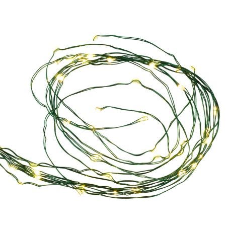 Knirke 160 LED Indoor/Outdoor String Lights Green Cable 16cm