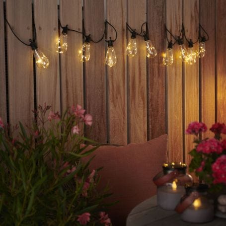 Lasse Solar Outdoor String Lights Clear Starter Set
