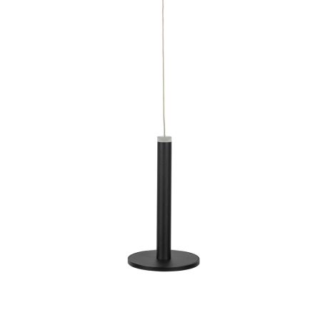 Disc LED Pendant Matt Black
