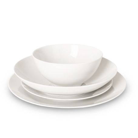 Thomas Loft White Porcelain 16 Piece Dinnerware Box Set